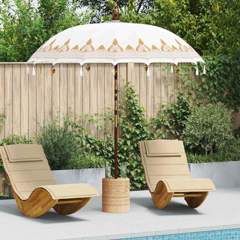 Parasol balinais Crème 215 x 215 x 260 cm 521930521930