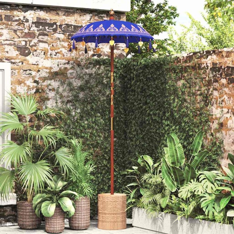 Parasol balinais Bleu 125 x 125 x 260 cm 521932521932