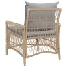 Chaise de jardin avec coussin Beige 73 x 61 x 77 cm polyrotin 521933521933