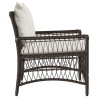 Chaise de jardin avec coussin Marron 73 x 61 x 77 cm polyrotin 521943521943