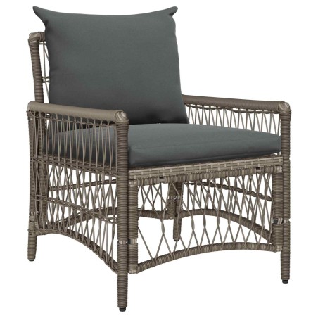 Chaise de jardin avec coussin Gris 73 x 61 x 77 cm polyrotin 521944521944