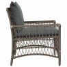Chaise de jardin avec coussin Gris 73 x 61 x 77 cm polyrotin 521944521944