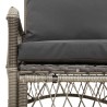 Chaise de jardin avec coussin Gris 73 x 61 x 77 cm polyrotin 521944521944