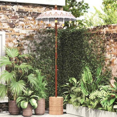 Parasol balinais Crème 125 x 125 x 260 cm 521945521945