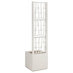 Bac à fleurs avec Treillis Blanc 36 x 36 x 140 cm PP 522002522002