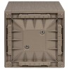 Boîte de fleurs de jardin Marron Clair 36 x 36 x 35 cm PP 522003522003