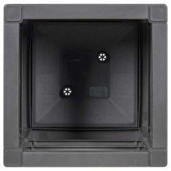 Boîte de fleurs de jardin Gris foncé 36 x 36 x 35 cm PP 522004522004