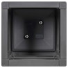 Boîte de fleurs de jardin Gris foncé 36 x 36 x 35 cm PP 522004522004
