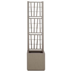 Bac à fleurs avec Treillis Marron Clair 36 x 36 x 140 cm PP 522007522007