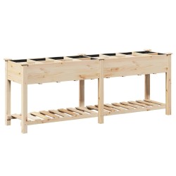 Cache-pot de jardin avec étagère Beige 203,5 x 53 x 76,5 cm 522008522008