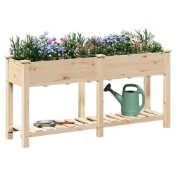Cache-pot de jardin avec étagère Beige 161,5 x 45 x 76,5 cm 522012522012