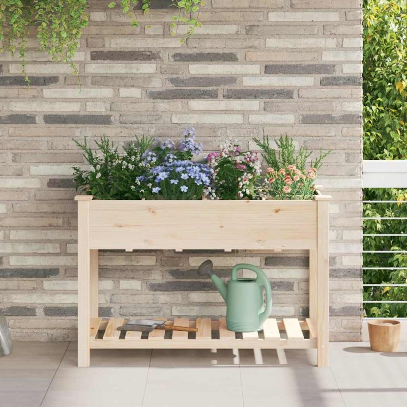 Cache-pot de jardin avec étagère Beige 115 x 59 x 76,5 cm 522014522014