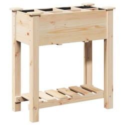 Cache-pot de jardin avec étagère Beige 71 x 37 x 76,5 cm 522015522015