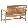 banc Marron et Crème 110 x 66 x 76 cm Bois de teck massif 522020522020