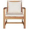 Chaise avec coussin 2 Pièce Marron et Crème 65 x 60 x 76,5 cm 522030522030