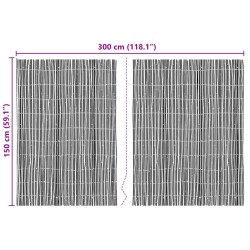 Clôture en bambou Naturel 400 x 150 cm Bambou 522034522034