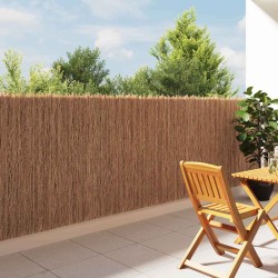 Clôture en brande Marron 600 x 125 cm Bois de brosse 522036522036