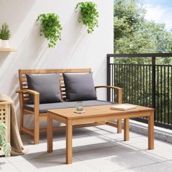 banc Brun et gris foncé 110 x 66 x 76 cm Bois de teck massif 522049522049