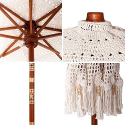 Parasol Macramé Crème 252.5 x 252.5 x 260 cm 522059522059