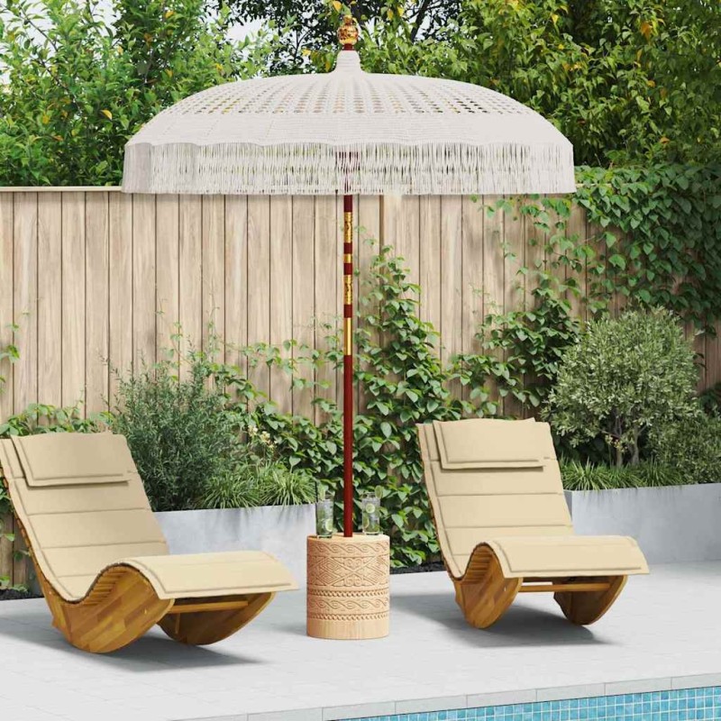 Parasol Macramé Crème 190 x 190 x 260 cm 522061522061