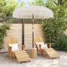 Parasol Macramé Crème 190 x 190 x 260 cm 522061522061