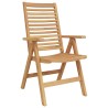 Chaise 2 pcs Marron 64,5 x 52 x 108 cm Bois de teck massif 522064522064