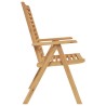 Chaise 2 pcs Marron 64,5 x 52 x 108 cm Bois de teck massif 522064522064