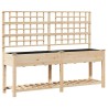 Cache-pot de jardin avec étagère Beige 203,5 x 54 x 152,5 cm 522068522068