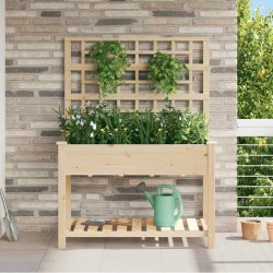 Cache-pot de jardin avec étagère Beige 115 x 60,5 x 153 cm 522069522069