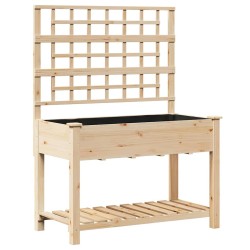 Cache-pot de jardin avec étagère Beige 115 x 60,5 x 153 cm 522069522069