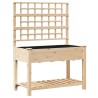 Cache-pot de jardin avec étagère Beige 115 x 60,5 x 153 cm 522069522069
