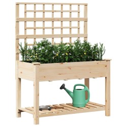 Cache-pot de jardin avec étagère Beige 115 x 60,5 x 153 cm 522069522069