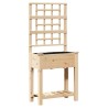 Cache-pot de jardin Beige 71 x 38 x 152 cm Bois de Sapin Massif 522070522070