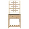 Cache-pot de jardin Beige 71 x 38 x 152 cm Bois de Sapin Massif 522070522070
