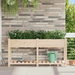 Cache-pot de jardin avec étagère Beige 161 x 43 x 76,5 cm 522072522072