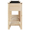 Cache-pot de jardin avec étagère Beige 161 x 43 x 76,5 cm 522072522072