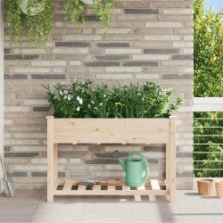 Cache-pot de jardin avec étagère Beige 115 x 59 x 76,5 cm 522073522073