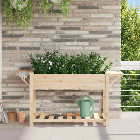 Cache-pot de jardin avec étagère Beige 155 x 59 x 76,5 cm 522074522074
