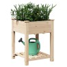 Cache-pot de jardin avec étagère Beige 60,5 x 60 x 76,5 cm 522075522075
