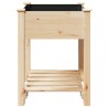 Cache-pot de jardin avec étagère Beige 60,5 x 60 x 76,5 cm 522075522075