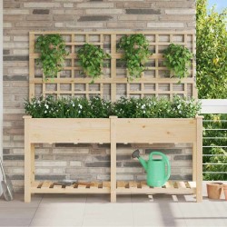 Cache-pot de jardin avec étagère Beige 161 x 46 x 152,5 cm 522077522077