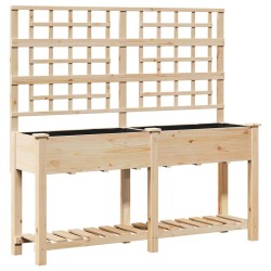 Cache-pot de jardin avec étagère Beige 161 x 46 x 152,5 cm 522077522077