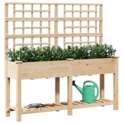 Cache-pot de jardin avec étagère Beige 161 x 46 x 152,5 cm 522077522077