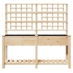 Cache-pot de jardin avec étagère Beige 161 x 46 x 152,5 cm 522077522077