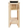 Cache-pot de jardin avec étagère Beige 111 x 37 x 76,5 cm 522078522078