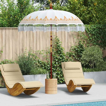 Parasol balinais Crème 190 x 190 x 260 cm 522079522079