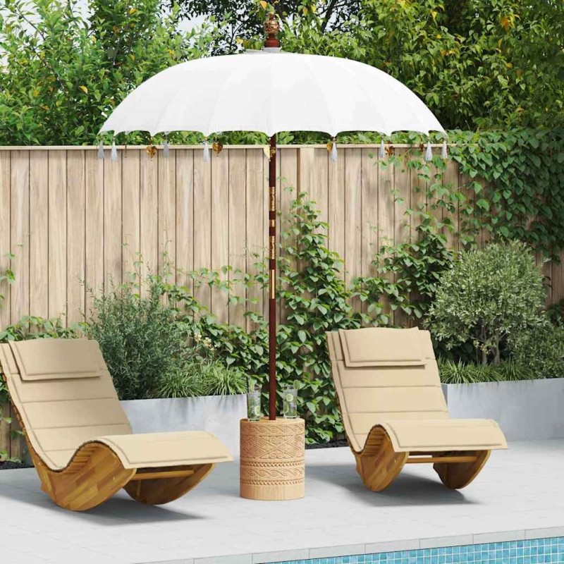 Parasol balinais Crème 190 x 190 x 260 cm 522082522082