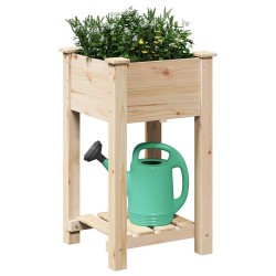 Cache-pot de jardin avec étagère Beige 45 x 45 x 76,5 cm 522085522085