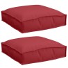Coussin 2 pcs Bordeaux 40 x 40 x 8 cm Tissu Oxford 522091522091