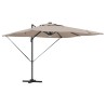 Parasol Roma Taupe 286 x 284 x 270 cm Aluminium et polyester 522186522186